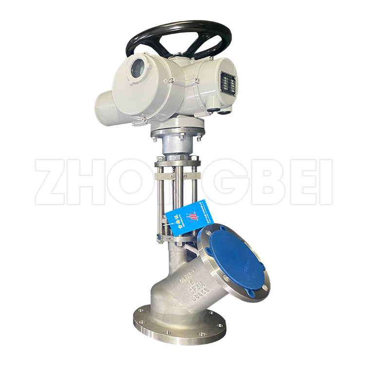 电动式下展放料阀