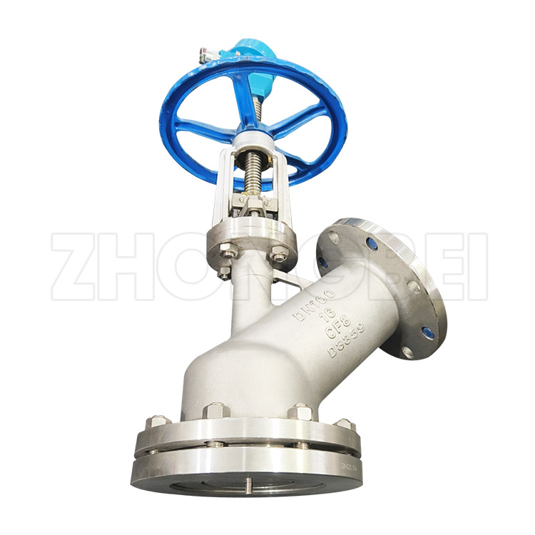 带测温仪下展放料阀