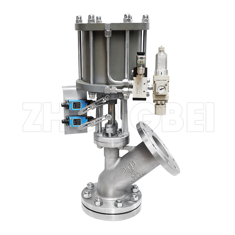 气动式上展放料阀