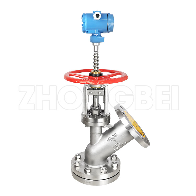 带测温仪上展放料阀